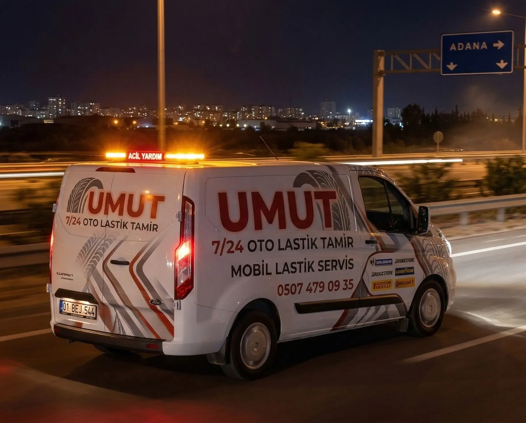 Adana Patlak Lastik Güvenli Stepne Değişimi Ve Yol Yardım